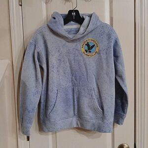 Abercrombie Kids blue acid wash Disney Mickey Mouse Surf Club hoodie size 11/12